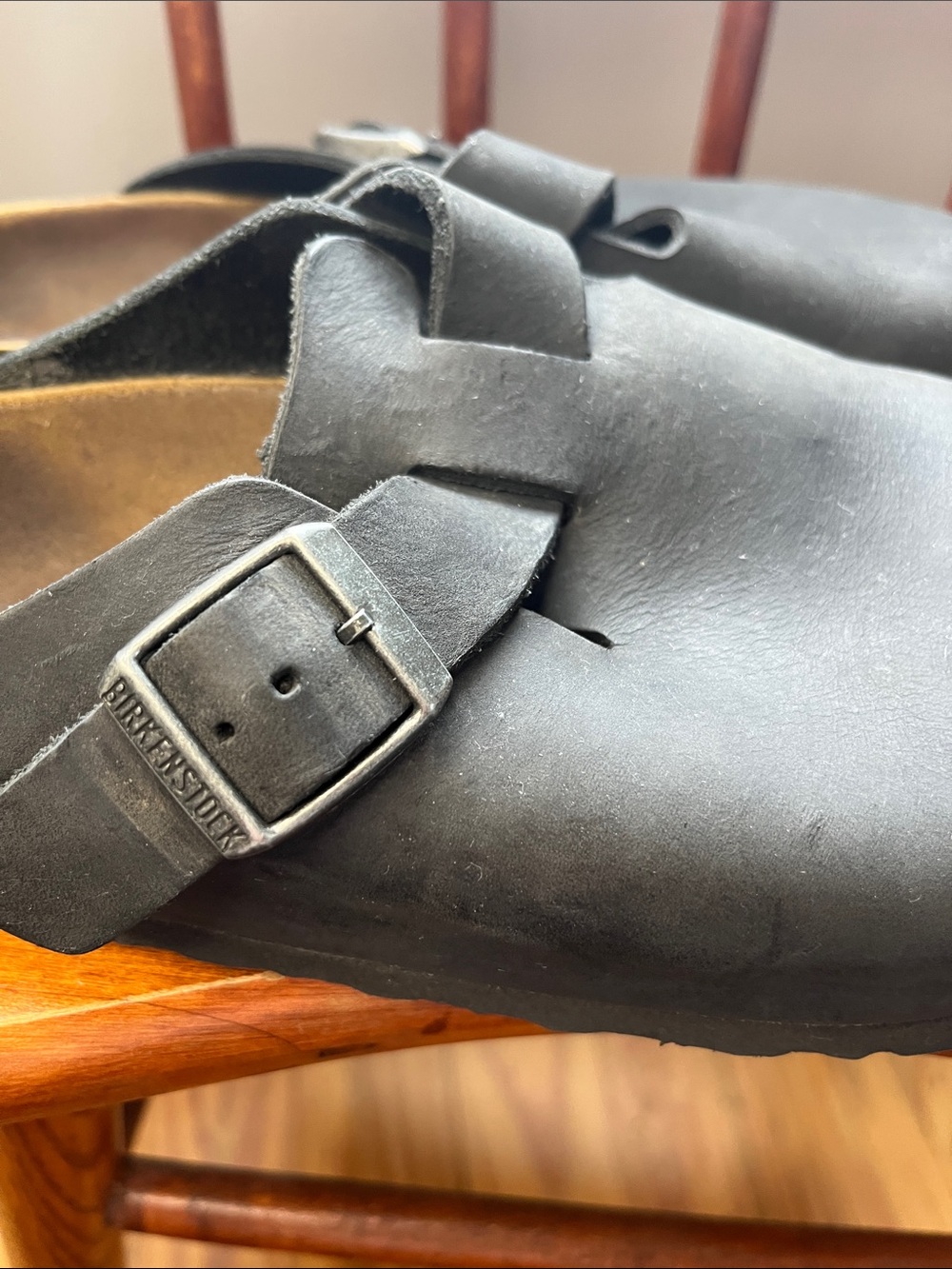 Birkenstock Boston Clogs in Black Oiled Leather, women’s size 38 - Picture 8 of 14